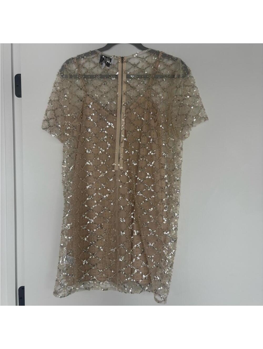 Mable Sequin Overlay Mini Dress (Never Worn) - Picture 2 of 3